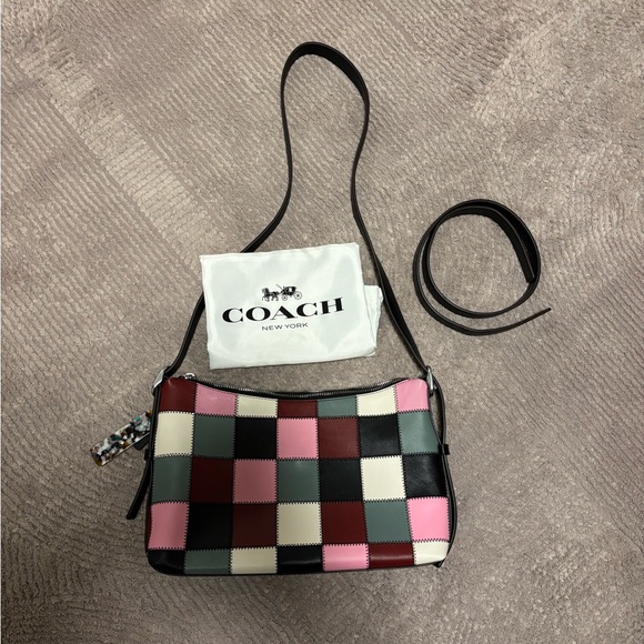 Coachtopia Alter/Ego Slouchy Shoulder Bag In Checkerboard Upcrafted Leather - Picture 5 of 16